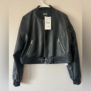 Zara Black Leather Jacket